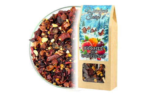 Herbata Owocowa GOŹDZIKI W POMARAŃCZY (KT)(50g) Prezent Na Wigilię i Święta